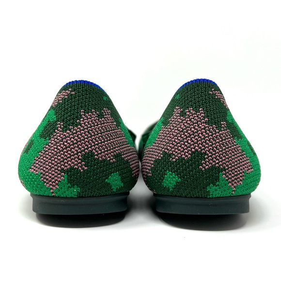 Rothy’s “The Flat” Botanicamo Green Slip On Ballet Flats Size 8 - Picture 4 of 9